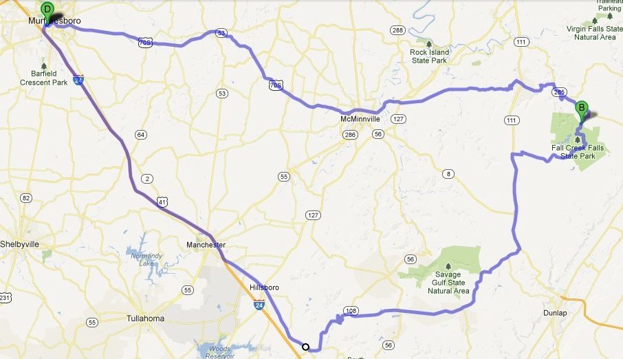 Fall Creek Falls State Park Pikeville, TN Adventure Rider